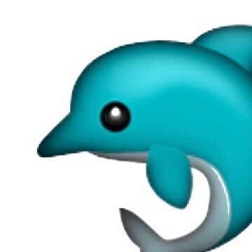 Dolphin Emoji Sticker for Sale by CTNJFLMT