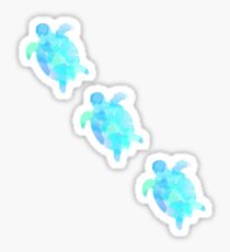 Blue Turtle 3 Pack Sticker
