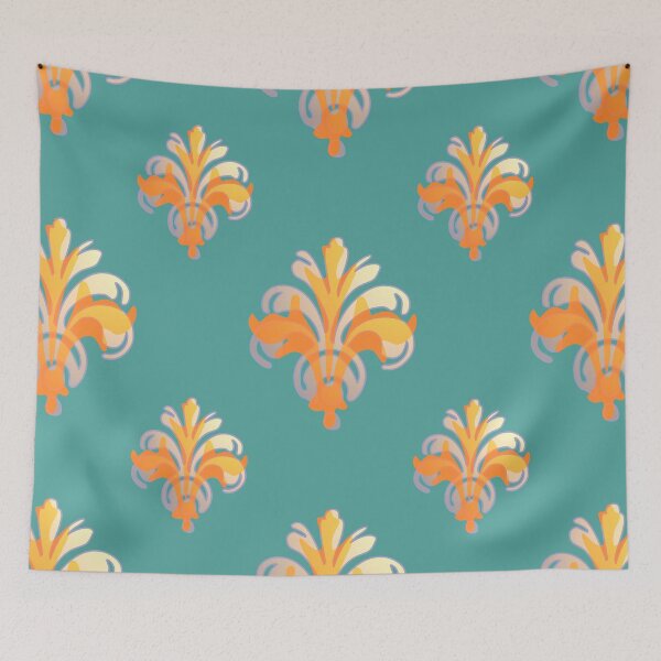Item preview, No.59  Orange Flower Pattern designed and sold by MiniFlakey.