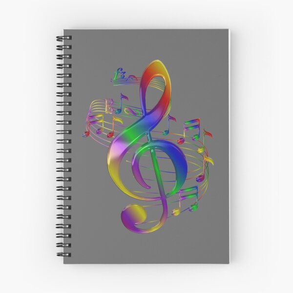 Item preview, Clave de sol colorida con notas musicales designed and sold by AlyceLedner.