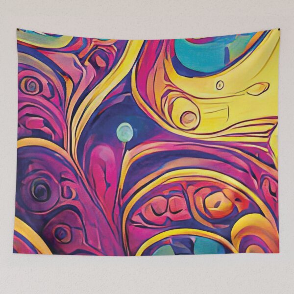 Item preview, Vibrant Life Abstract Digital Paintings designed and sold by ThinkFun! Design.