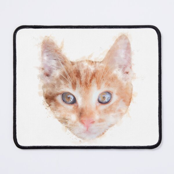 Item preview, Ginger Tabby Kitten Watercolour Artwork designed and sold by Typeglyphs.