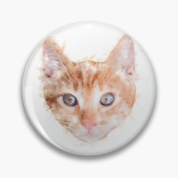 Item preview, Ginger Tabby Kitten Watercolour Artwork designed and sold by Typeglyphs.