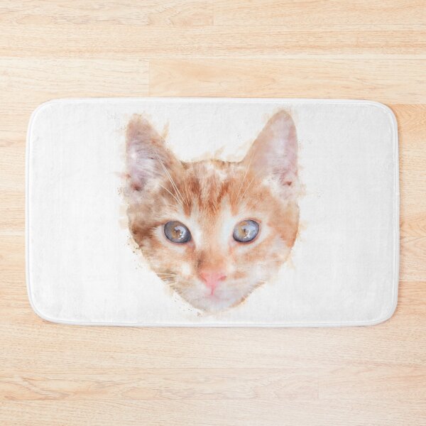 Item preview, Ginger Tabby Kitten Watercolour Artwork designed and sold by Typeglyphs.