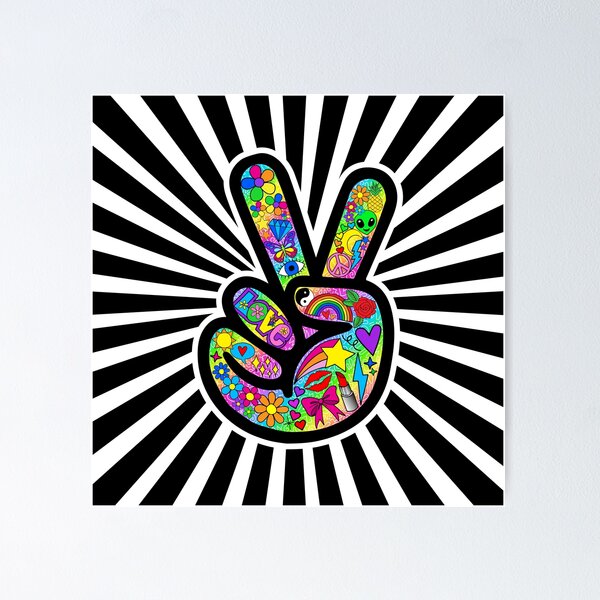 Item preview, Funky Peace Sign Starburst designed and sold by Corey Paige Designs.