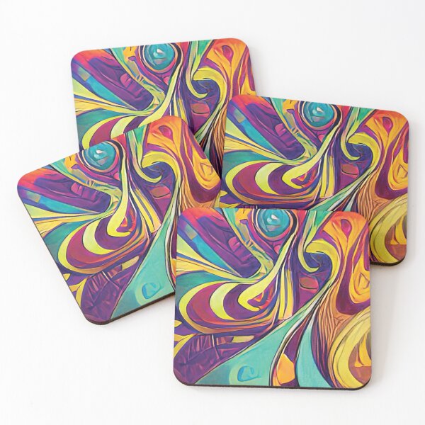 Item preview, Vibrant Life Abstract Digital Paintings designed and sold by ThinkFun! Design.