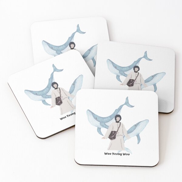 Item preview, Woo Yeong Woo two whale background designed and sold by paintingtour.