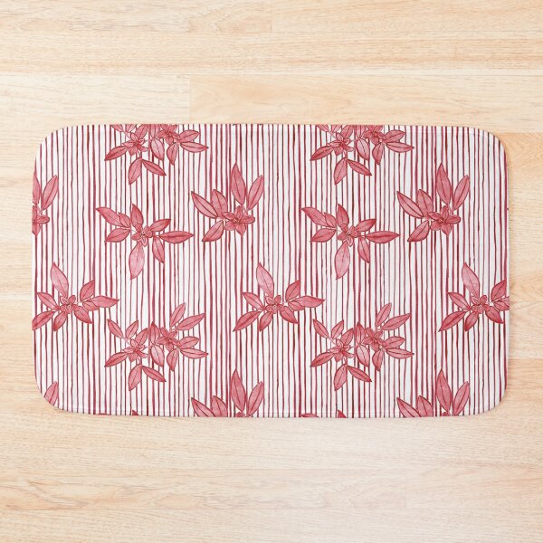 Item preview, Red Floral and Stripes designed and sold by KelliroDesigns.