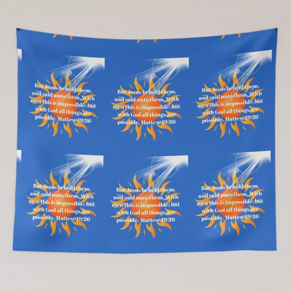 Item preview, Jesus Christ Beheld Them Saying With God All Is Possible designed and sold by Darlene Douglas-Jackson.