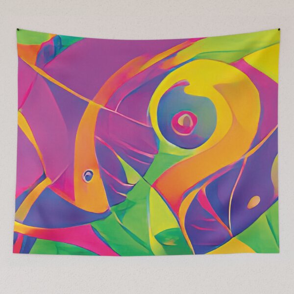 Item preview, Vibrant Life Abstract Digital Paintings designed and sold by ThinkFun! Design.