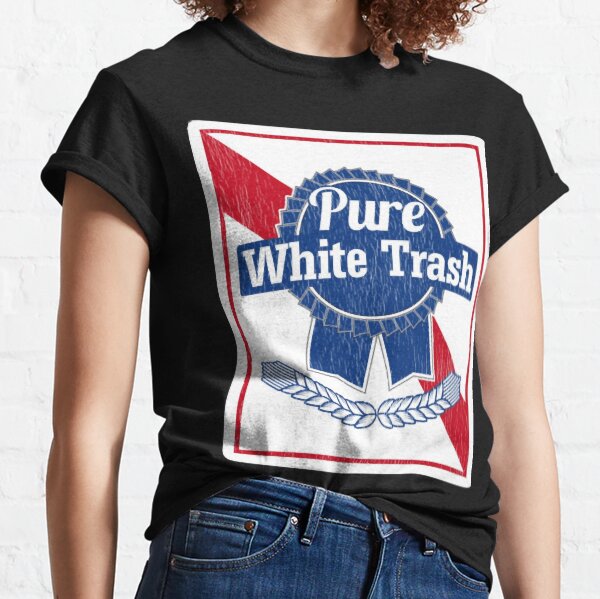 pure white trash shirt
