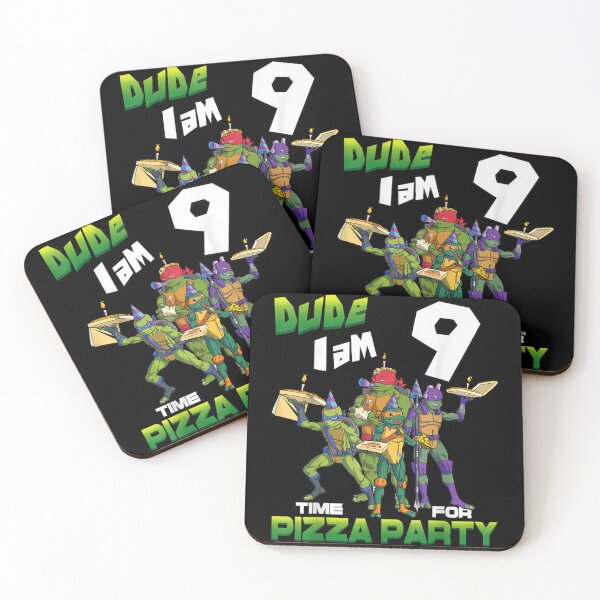 Item preview, Dude I am 9 Years Old Turtles Pizza Birthday Party designed and sold by AnnaNielsen47.