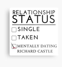 Mentally Dating Richard Castle Metal Print