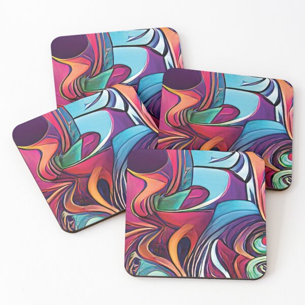 Item preview, Vibrant Life Abstract Digital Paintings designed and sold by ThinkFun! Design.