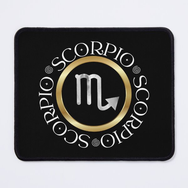 Item preview, Scorpio Symbol Text Circle designed and sold by Hellofriendco.