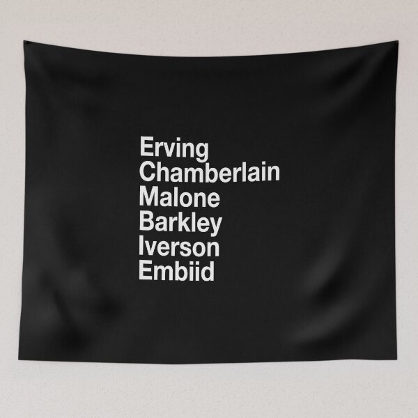 Item preview, 196946 Joel Embiid And Sixers Legends Essential T-Shirt designed and sold by caragcric.