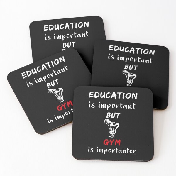 Item preview, Education Is Important But Gym Is Importanter Hoodie Pullover And T-Shirts Tank Top designed and sold by megandebbiesc.