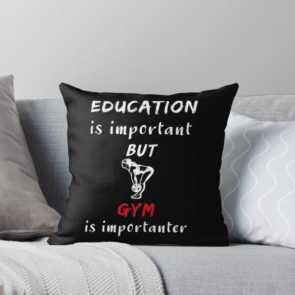 Item preview, Education Is Important But Gym Is Importanter Hoodie Pullover And T-Shirts Tank Top designed and sold by megandebbiesc.