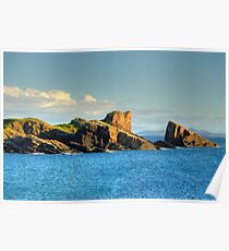 Split Rock, Clachtoll, Sutherland, Scotland. Poster