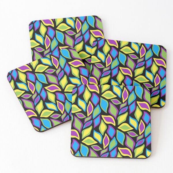 Item preview, Colorful Abstract Leaves designed and sold by pugmom4.