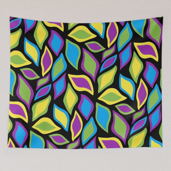Item preview, Colorful Abstract Leaves designed and sold by pugmom4.