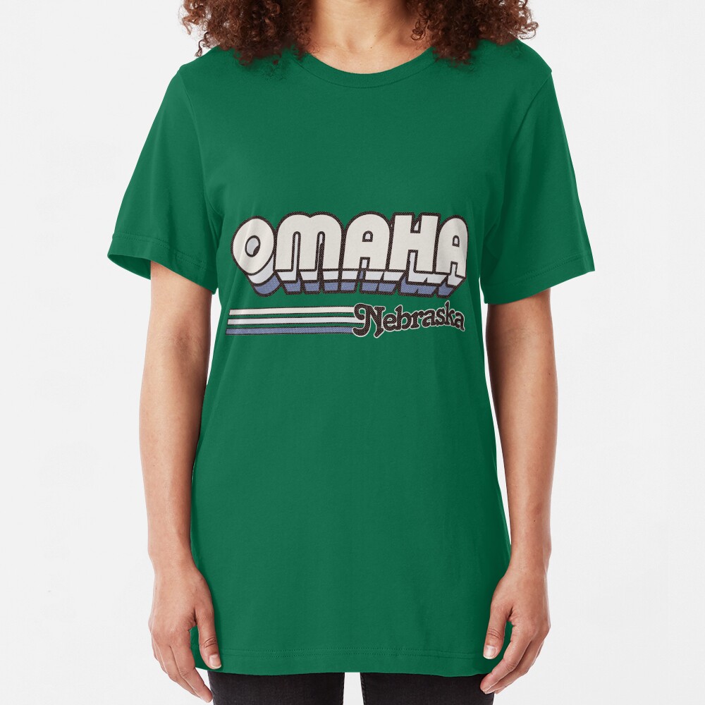 Omaha, NE | City Stripes Slim Fit T-Shirt