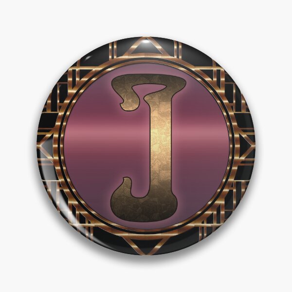 Item preview, Monogram J 20s art.deco art nouveau vintage letters designed and sold by Xarah.