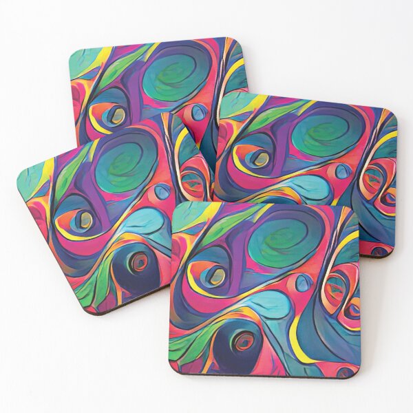 Item preview, Vibrant Life Abstract Digital Paintings designed and sold by ThinkFun! Design.