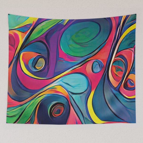 Item preview, Vibrant Life Abstract Digital Paintings designed and sold by ThinkFun! Design.