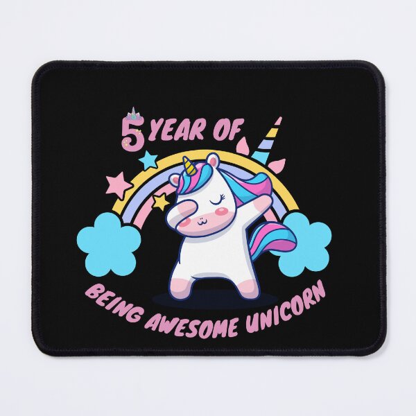 Item preview, 5 Year of being awesome unicorn designed and sold by Artistusha.