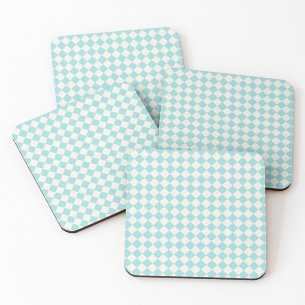 Item preview, Diamond Checkers Aqua designed and sold by skpersephone.