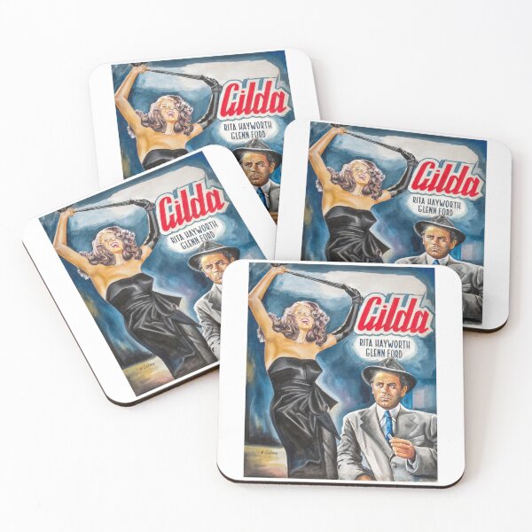 Item preview, People Call Me Gilda Rita Hayworth painting movie art poster  designed and sold by DorteRiedel.