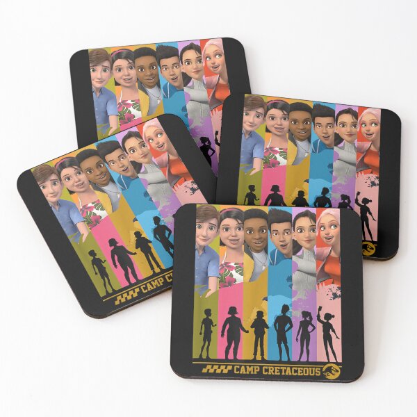 Item preview, Paneles de tiro de grupo Camp Cretaceous designed and sold by TarynAbbott.