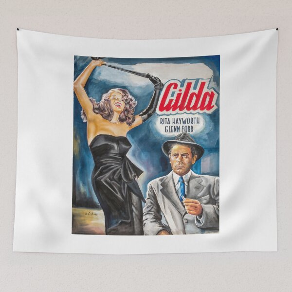 Item preview, People Call Me Gilda Rita Hayworth painting movie art poster  designed and sold by DorteRiedel.
