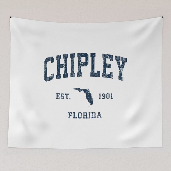 Item preview, Chipley Florida FL Vintage Athletic Navy Sports Design designed and sold by Joaraalberg.