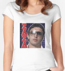 ZAZA Tailliertes Rundhals-Shirt
