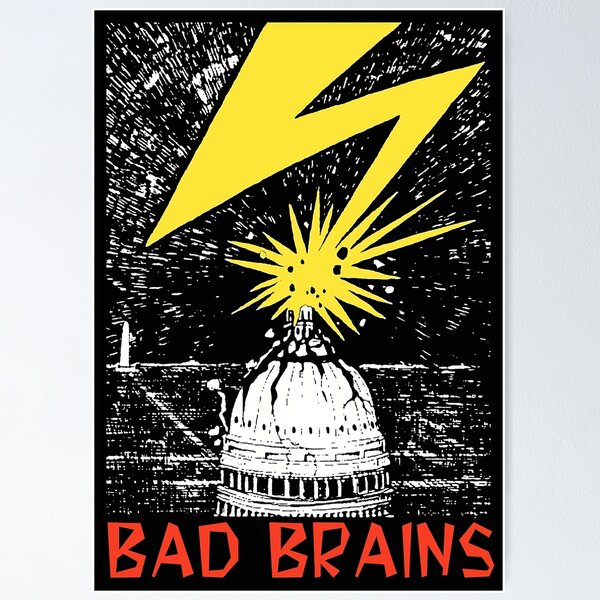  Bad Brains T Shirt Capitol Band Logo Official Mens