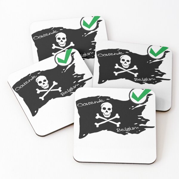 Item preview, Pirate Flag Oostende Belgium - Pirate society designed and sold by WhereIsTravis.