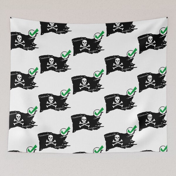 Item preview, Pirate Flag Oostende Belgium - Pirate society designed and sold by WhereIsTravis.