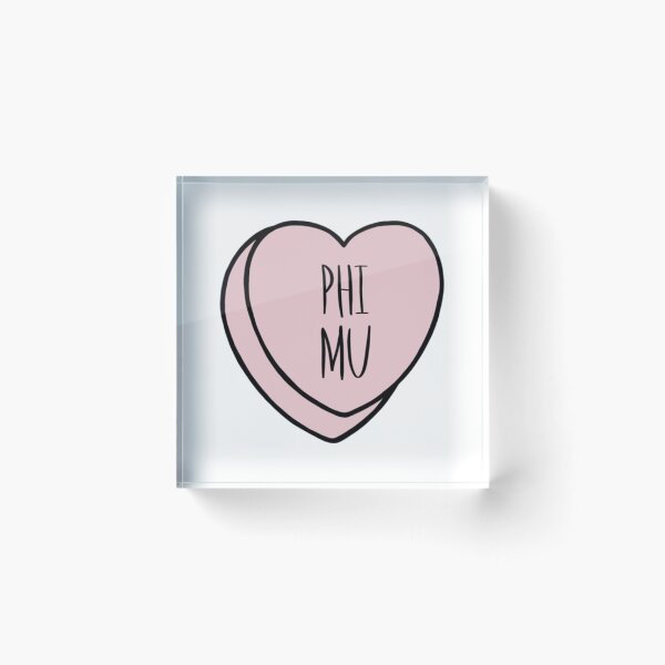 Item preview, Phi Mu Heart   designed and sold by SundaysBestDe.