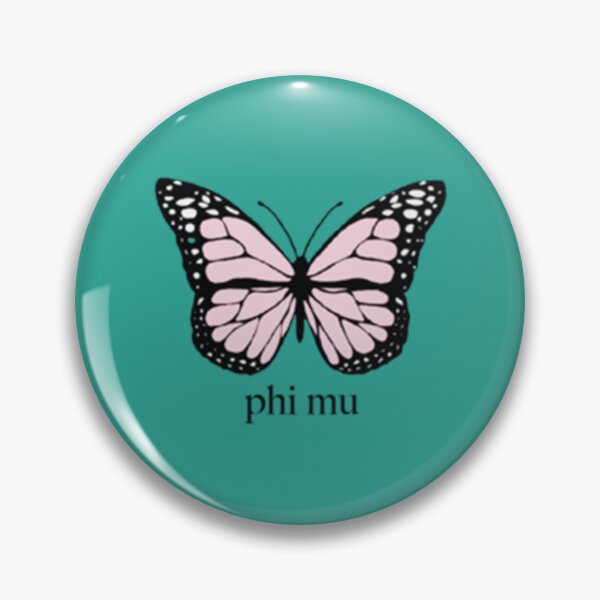Item preview, PHI MU Pink Butterfly Premium  designed and sold by SundaysBestDe.