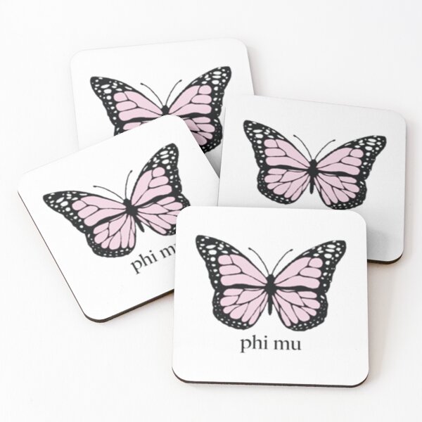 Item preview, PHI MU Pink Butterfly Premium  designed and sold by SundaysBestDe.