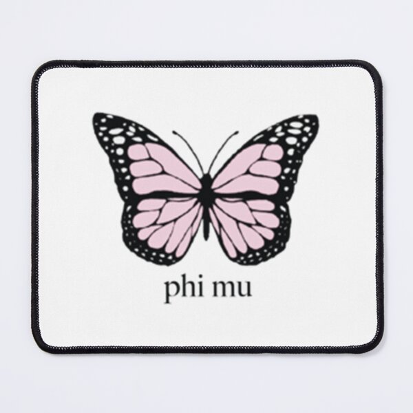 Item preview, PHI MU Pink Butterfly Premium designed and sold by SundaysBestDe.