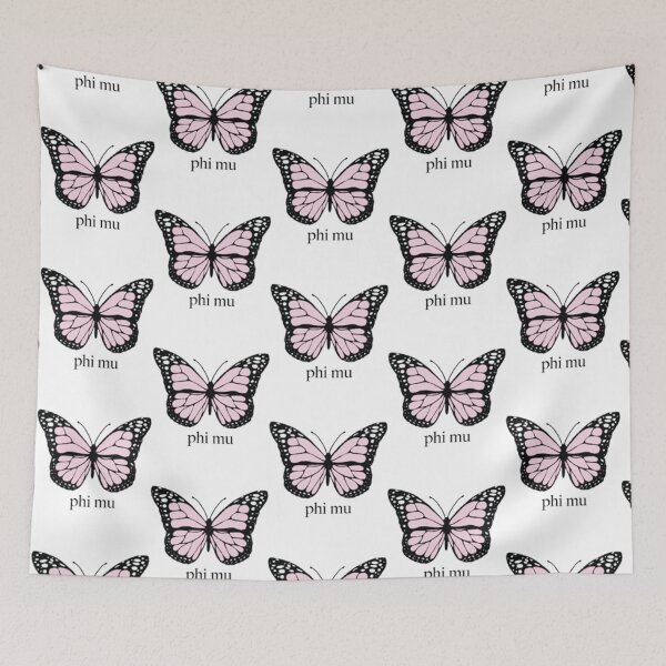 Item preview, PHI MU Pink Butterfly Premium  designed and sold by SundaysBestDe.