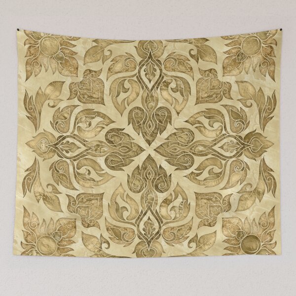 Item preview, Vintage Gold Thai Ornament  designed and sold by k9printart.