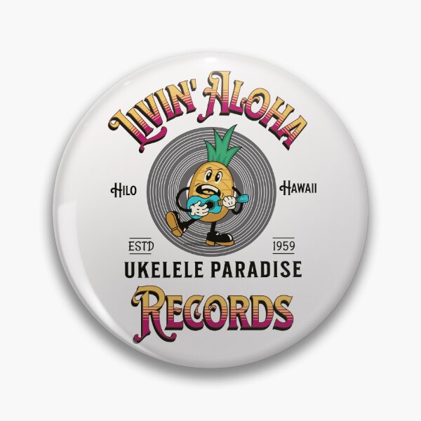 Item preview, Cute Pineapple Playing Ukulele Hawaiian Music Ukulele Player Kona Hawaii designed and sold by FreeSpiritAloha.
