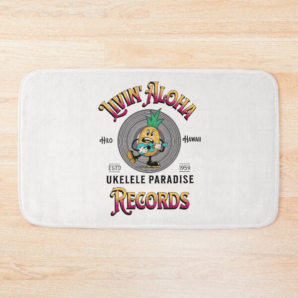 Item preview, Cute Pineapple Playing Ukulele Hawaiian Music Ukulele Player Kona Hawaii designed and sold by FreeSpiritAloha.