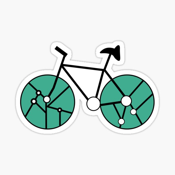 "Bike green" Sticker for Sale by cocodes Redbubble