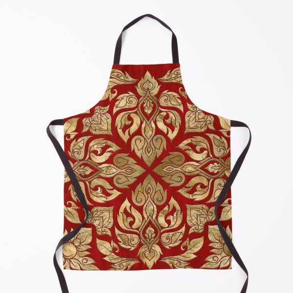 Item preview, Thai Ornament - Gold and Red designed and sold by k9printart.
