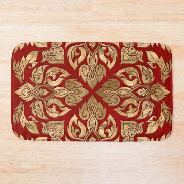 Item preview, Thai Ornament - Gold and Red designed and sold by k9printart.